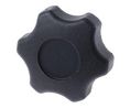 Multiple Lobes Clamping Knob, Screw-In, M8, Black, Pack of 10 pieces